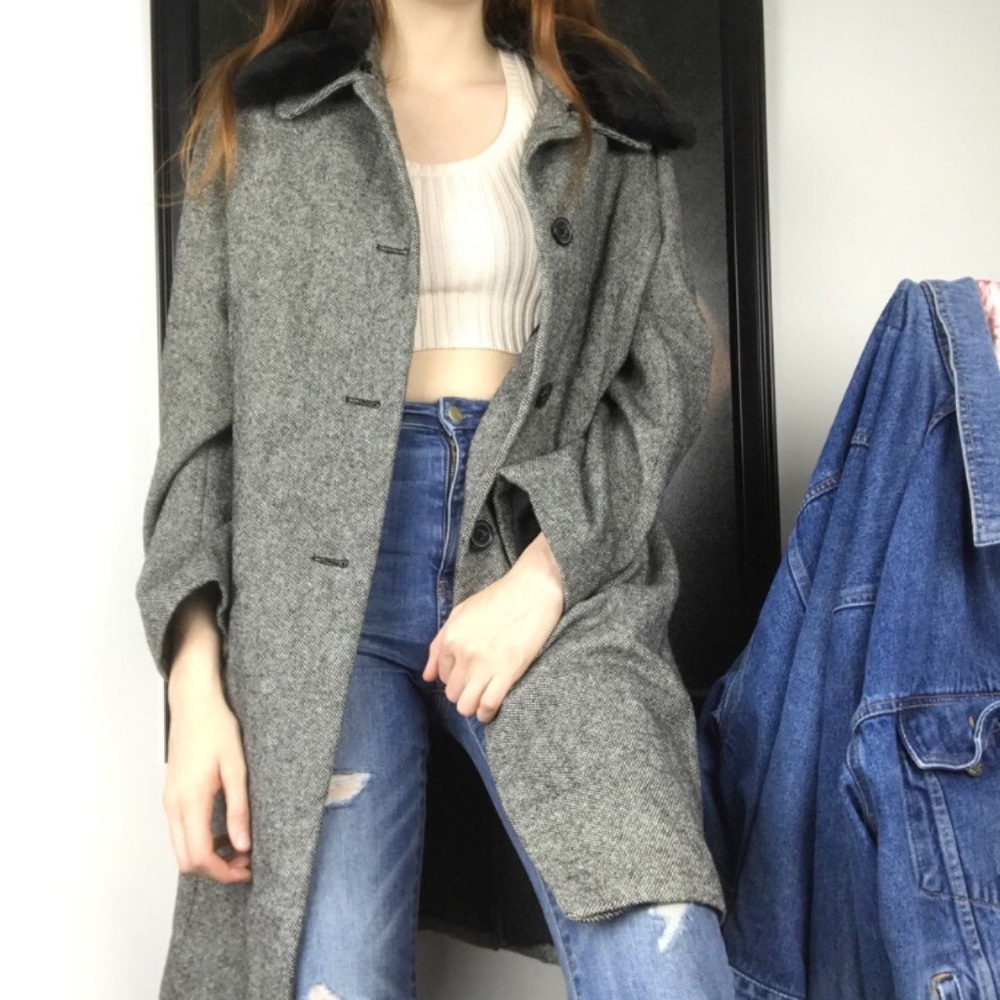 Salt & Pepper Jaclyn Smith Dress Coat